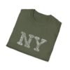 NY Typography T-Shirt – 100% Cotton Design Featuring Iconic New York City, Sizes XS-5XL