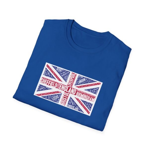 Union Jack Cities T-Shirt – 100% Cotton Design Featuring UK Cities, Sizes XS-5XL