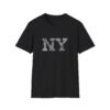 NY Typography T-Shirt – 100% Cotton Design Featuring Iconic New York City, Sizes XS-5XL