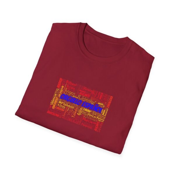 Orgullo Español T-Shirt – 100% Cotton, Spanish Cities & Flag Colors Design  XS-5XL