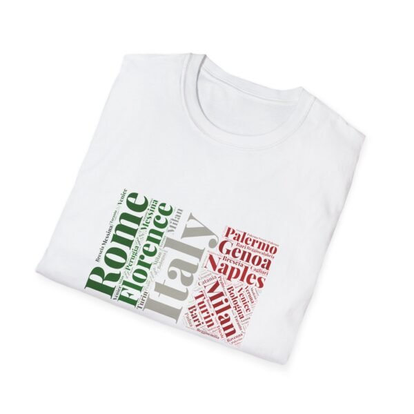Italy Cities T-Shirt – 100% Cotton, Italian Flag Colors Design XS-5XL