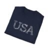 USA Typography T-Shirt – 100% Cotton Design Featuring Iconic American Words, Sizes XS-5XL