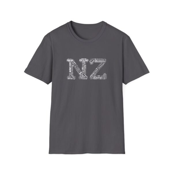 NZ Typography T-Shirt – 100% Cotton Design Featuring Iconic New Zealand Words, Sizes XS-5XL