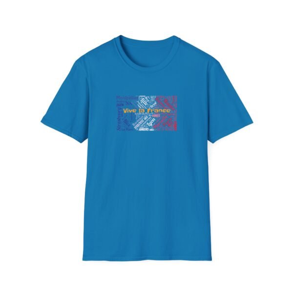 12005691732801478644_2048.jpeg Vive La France T-Shirt – 100% Cotton, French Cities & Flag Colors Design Sizes XS-5XL
