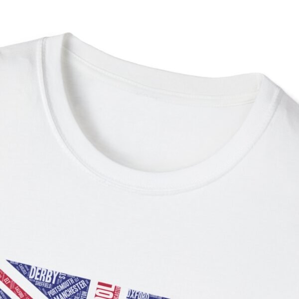 Union Jack Cities T-Shirt – 100% Cotton Design Featuring UK Cities, Sizes XS-5XL