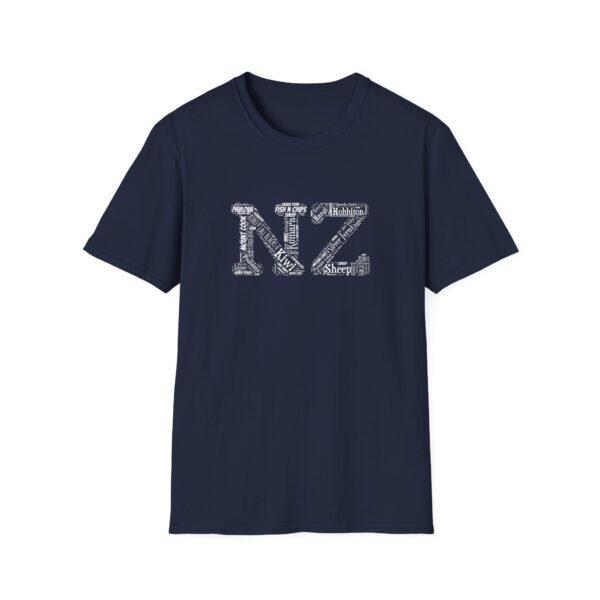 NZ Typography T-Shirt – 100% Cotton Design Featuring Iconic New Zealand Words, Sizes XS-5XL