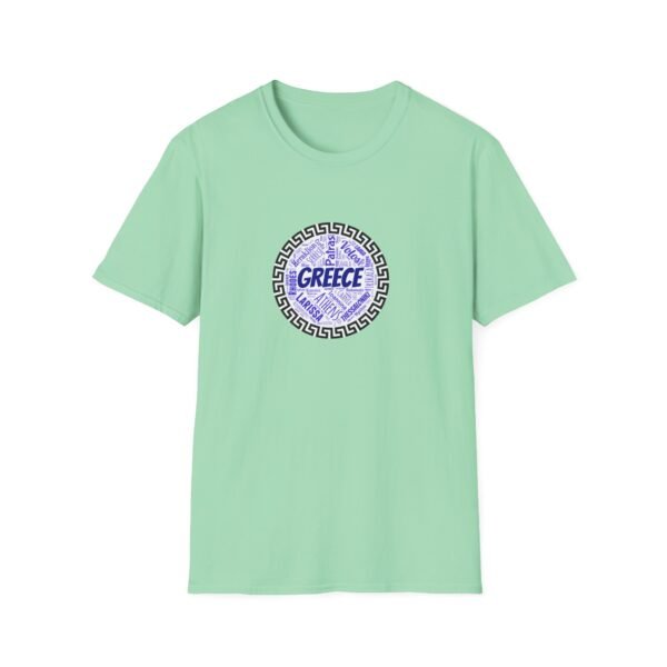 Greece T-Shirt – 100% Cotton, Greek Cities Typography Wordart Design XS-5XL