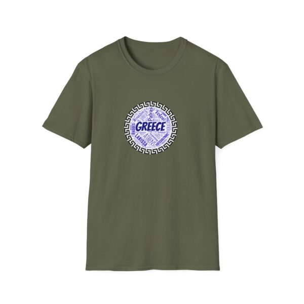 Greece T-Shirt – 100% Cotton, Greek Cities Typography Wordart Design XS-5XL