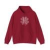 Ireland Word Art Four Leaf Clover Hoodie Irish Cities S-5XL