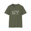 NY Typography T-Shirt – 100% Cotton Design Featuring Iconic New York City, Sizes XS-5XL