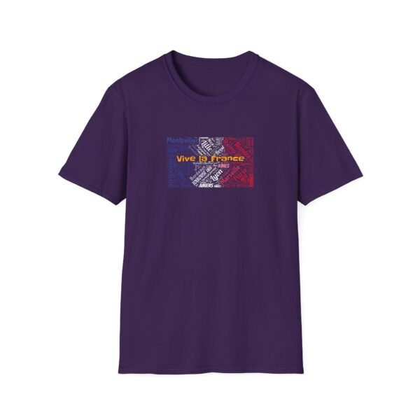 13179922466093405929_2048.jpeg Vive La France T-Shirt – 100% Cotton, French Cities & Flag Colors Design Sizes XS-5XL