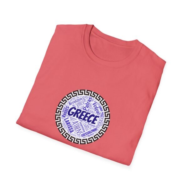 Greece T-Shirt – 100% Cotton, Greek Cities Typography Wordart Design XS-5XL