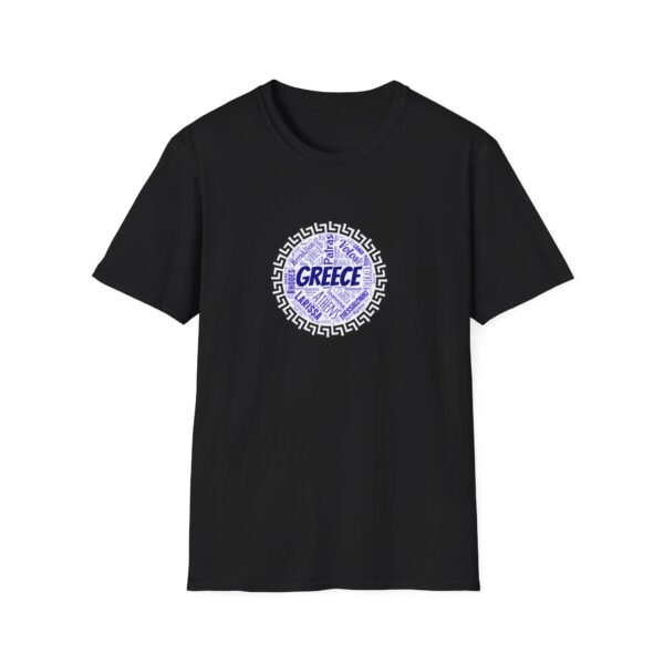 Greece T-Shirt – 100% Cotton, Greek Cities Typography Wordart Design XS-5XL
