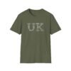 UK Typography T-Shirt – 100% Cotton Design Featuring Iconic UK Symbols, Sizes XS-5XL