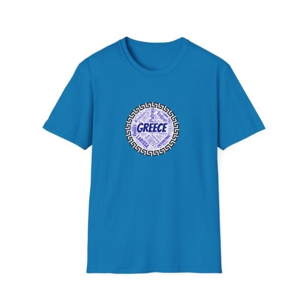 Greece T-Shirt – 100% Cotton, Greek Cities Typography Wordart Design XS-5XL