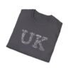 UK Typography T-Shirt – 100% Cotton Design Featuring Iconic UK Symbols, Sizes XS-5XL