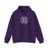Ireland Word Art Four Leaf Clover Hoodie Irish Cities S-5XL