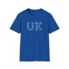 UK Typography T-Shirt – 100% Cotton Design Featuring Iconic UK Symbols, Sizes XS-5XL