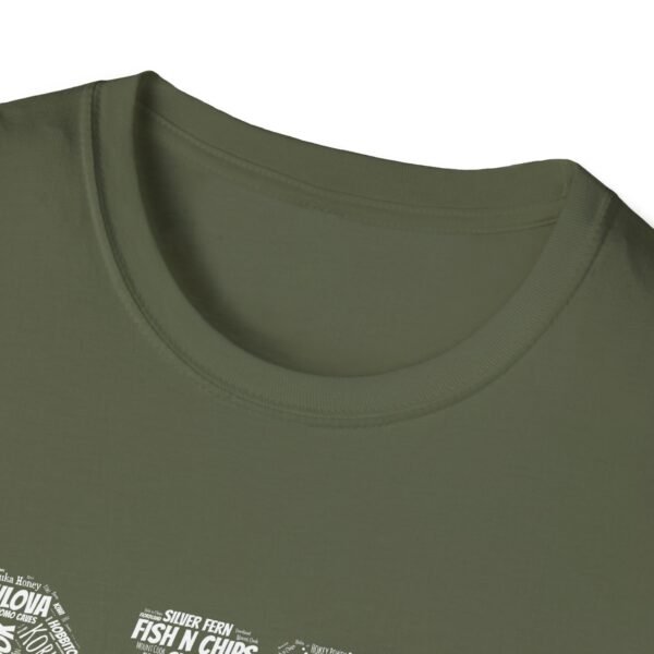 NZ Typography T-Shirt – 100% Cotton Design Featuring Iconic New Zealand Words, Sizes XS-5XL