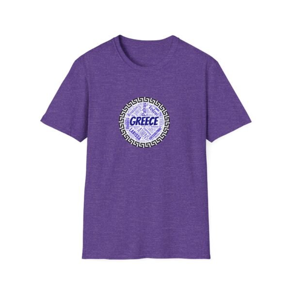 Greece T-Shirt – 100% Cotton, Greek Cities Typography Wordart Design XS-5XL