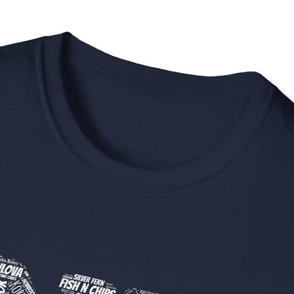 NZ Typography T-Shirt – 100% Cotton Design Featuring Iconic New Zealand Words, Sizes XS-5XL