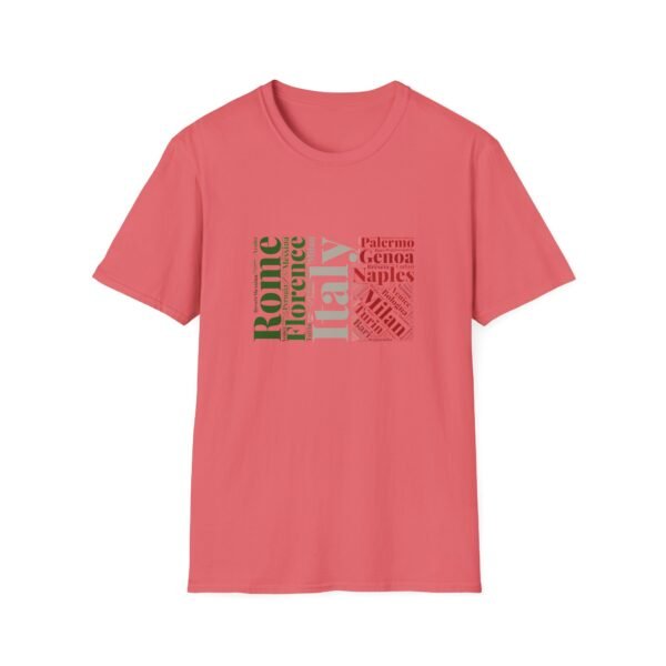 Italy Cities T-Shirt – 100% Cotton, Italian Flag Colors Design XS-5XL