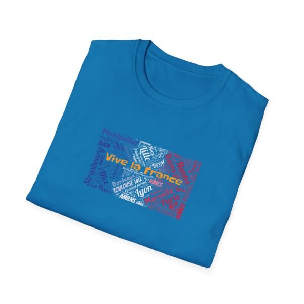 16763699770502640024_2048.jpeg Vive La France T-Shirt – 100% Cotton, French Cities & Flag Colors Design Sizes XS-5XL