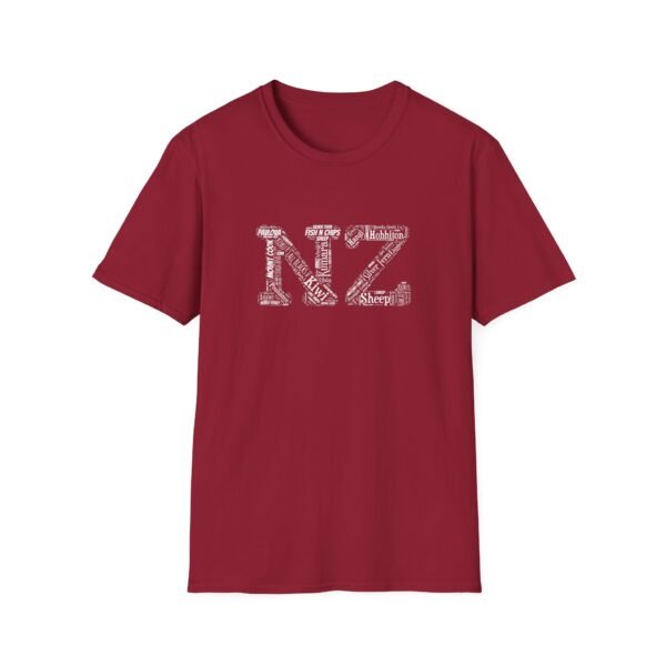 NZ Typography T-Shirt – 100% Cotton Design Featuring Iconic New Zealand Words, Sizes XS-5XL