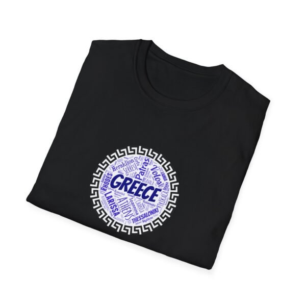 Greece T-Shirt – 100% Cotton, Greek Cities Typography Wordart Design XS-5XL