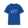 NY Typography T-Shirt – 100% Cotton Design Featuring Iconic New York City, Sizes XS-5XL