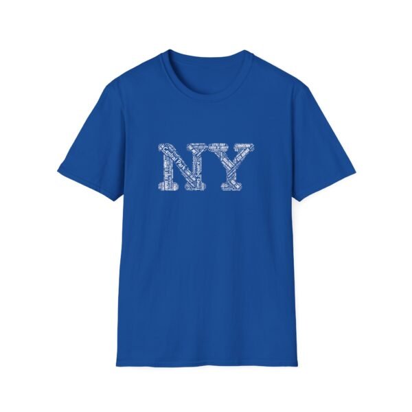 NY Typography T-Shirt – 100% Cotton Design Featuring Iconic New York City, Sizes XS-5XL