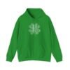 Ireland Word Art Four Leaf Clover Hoodie Irish Cities S-5XL
