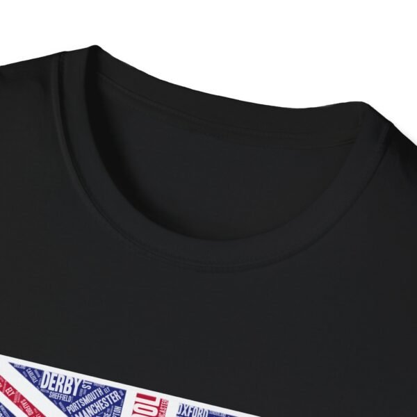 Union Jack Cities T-Shirt – 100% Cotton Design Featuring UK Cities, Sizes XS-5XL