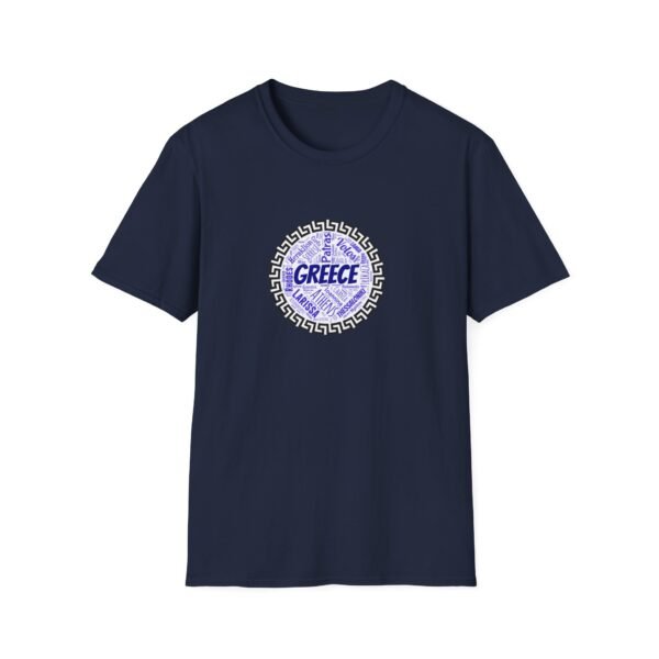 Greece T-Shirt – 100% Cotton, Greek Cities Typography Wordart Design XS-5XL