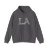 LA Word Art Unisex Hoodie with LA landmarks S-5XL