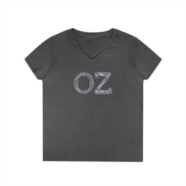 Australia ‘OZ’ V-Neck T-Shirt – 100% Cotton, Iconic Aussie Words Design S-3XL