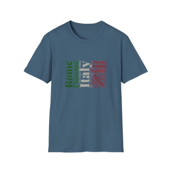 Italy Cities T-Shirt – 100% Cotton, Italian Flag Colors Design XS-5XL
