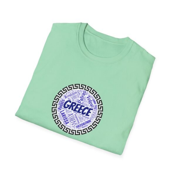 Greece T-Shirt – 100% Cotton, Greek Cities Typography Wordart Design XS-5XL