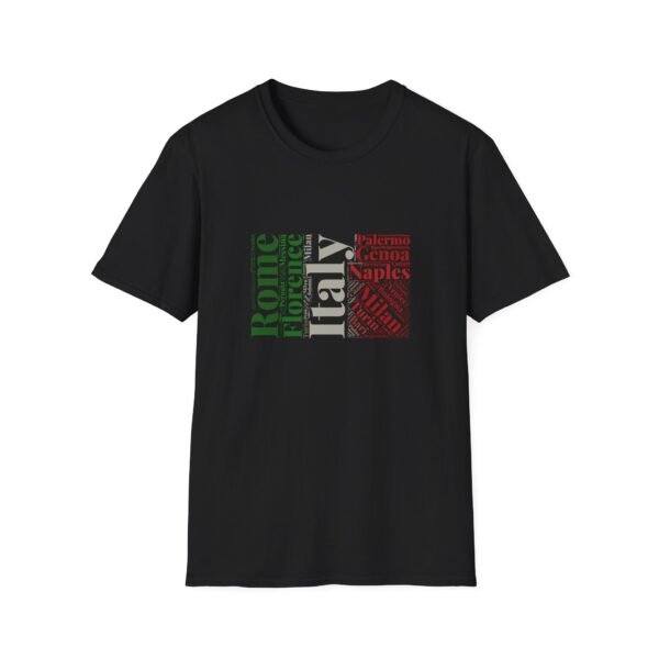 Italy Cities T-Shirt – 100% Cotton, Italian Flag Colors Design XS-5XL