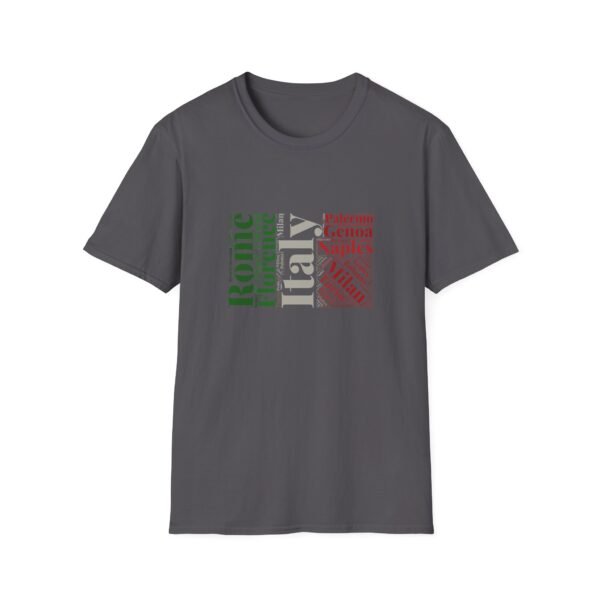 Italy Cities T-Shirt – 100% Cotton, Italian Flag Colors Design XS-5XL