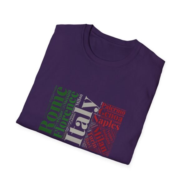 Italy Cities T-Shirt – 100% Cotton, Italian Flag Colors Design XS-5XL