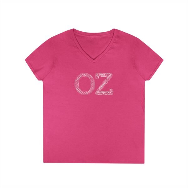 Australia ‘OZ’ V-Neck T-Shirt – 100% Cotton, Iconic Aussie Words Design S-3XL