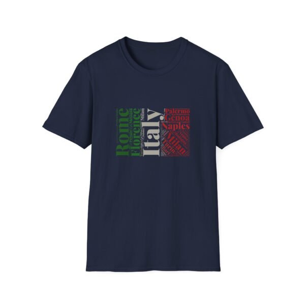 Italy Cities T-Shirt – 100% Cotton, Italian Flag Colors Design XS-5XL