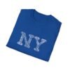 NY Typography T-Shirt – 100% Cotton Design Featuring Iconic New York City, Sizes XS-5XL