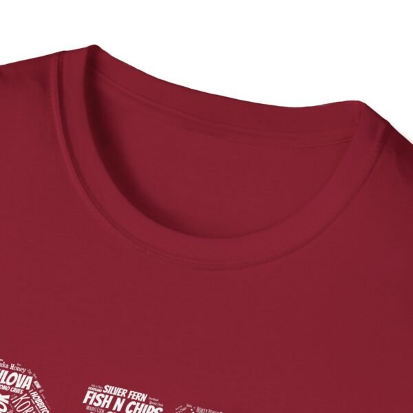 NZ Typography T-Shirt – 100% Cotton Design Featuring Iconic New Zealand Words, Sizes XS-5XL