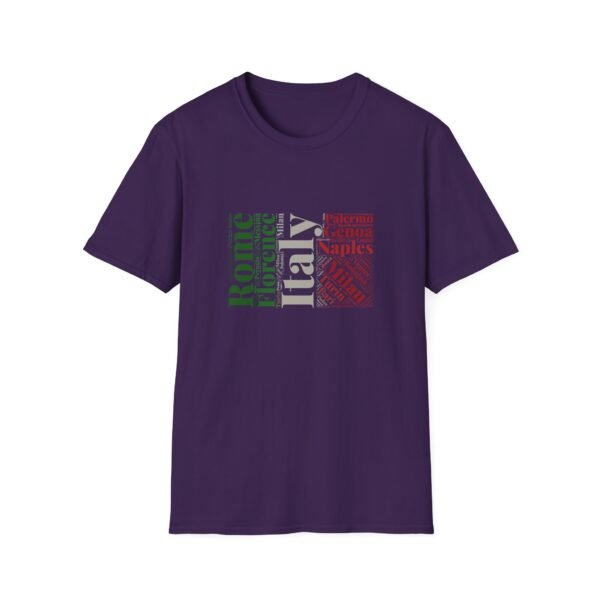 Italy Cities T-Shirt – 100% Cotton, Italian Flag Colors Design XS-5XL