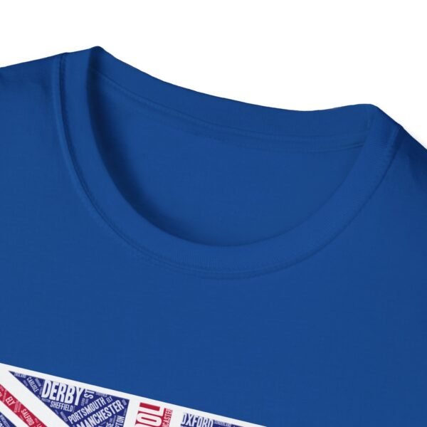 Union Jack Cities T-Shirt – 100% Cotton Design Featuring UK Cities, Sizes XS-5XL