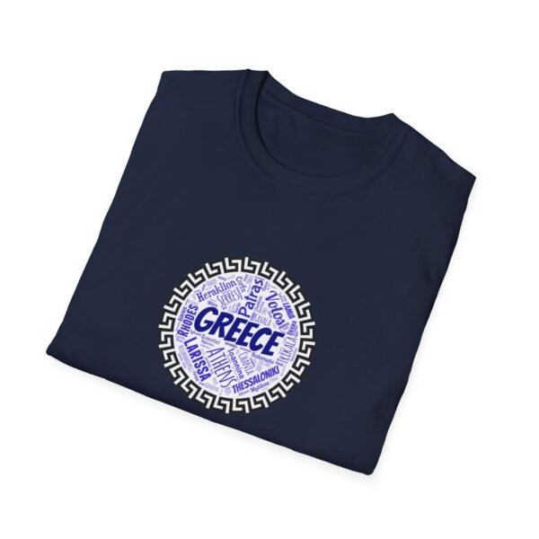Greece T-Shirt – 100% Cotton, Greek Cities Typography Wordart Design XS-5XL