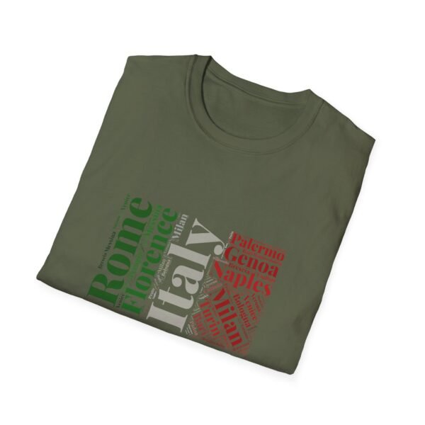 Italy Cities T-Shirt – 100% Cotton, Italian Flag Colors Design XS-5XL