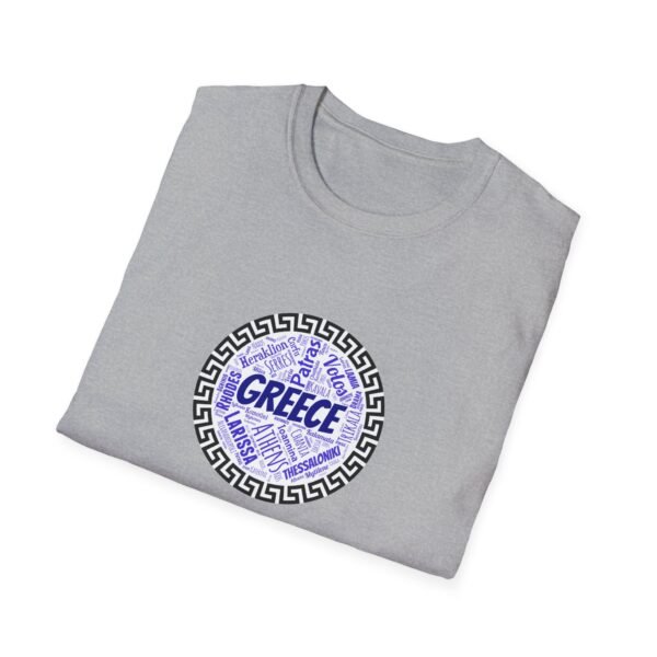 Greece T-Shirt – 100% Cotton, Greek Cities Typography Wordart Design XS-5XL